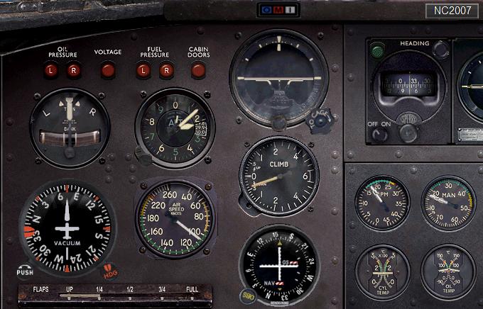FSX gauges at initial approach