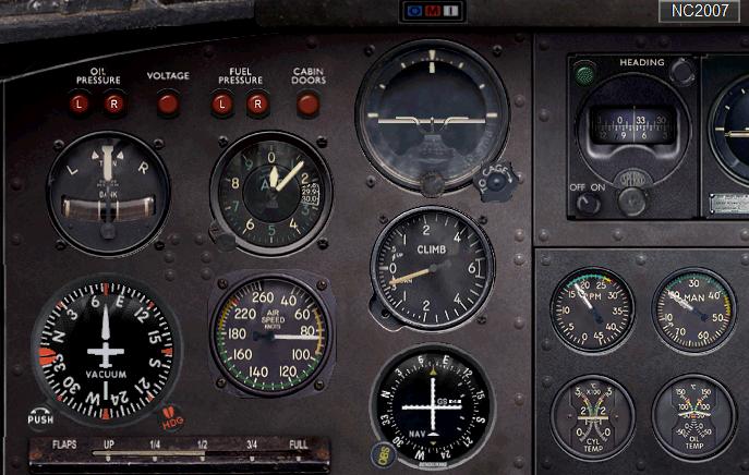 FSX gauges at final approach