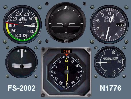 FS2002 gauges for level approach